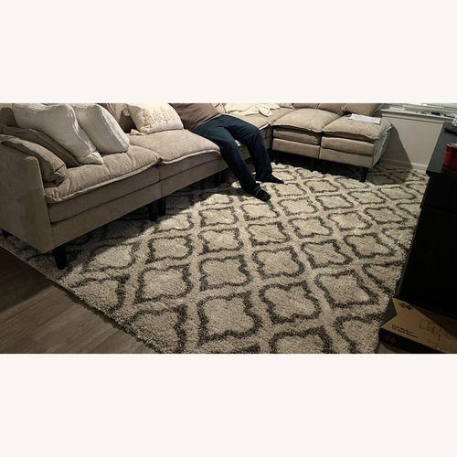 Used Safavieh Natural Area Rug 9' x 12' for sale on AptDeco