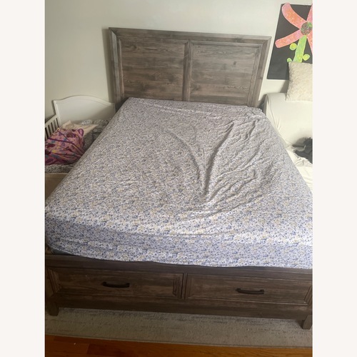 Used Rayburn Queen Bed With Storage  for sale on AptDeco