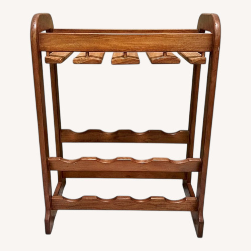 Used Vintage/Antique Finds Light Brown Wood Bar Cart for sale on AptDeco