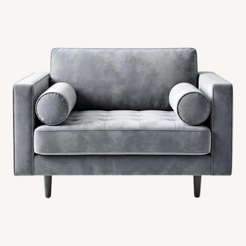 Used Light Gray Fabric Accent Chairs for sale on AptDeco