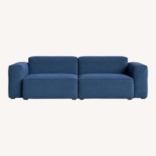Used Hay Mags Soft Low Navy Blue Fabric 3+ Seater Sofa for sale on AptDeco