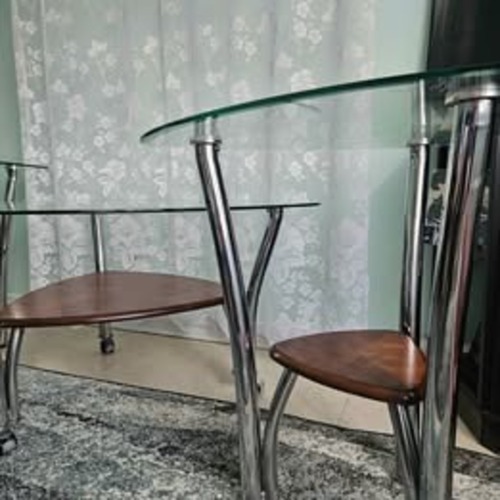 Used Glass Side Tables for sale on AptDeco