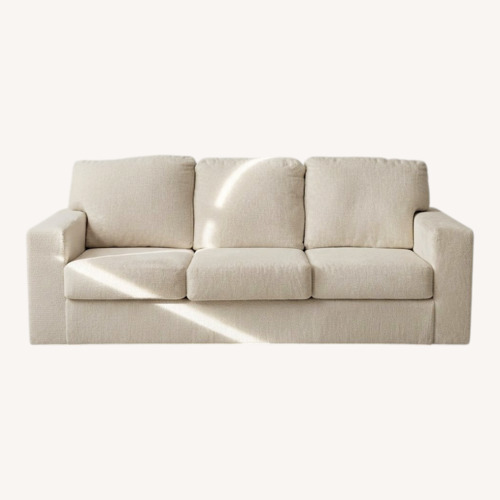 Used Raymour & Flanigan Natural Fabric 3+ Seater Sofa for sale on AptDeco