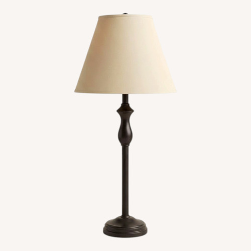 Used Set of Two Dark Brown Table Lamps for sale on AptDeco