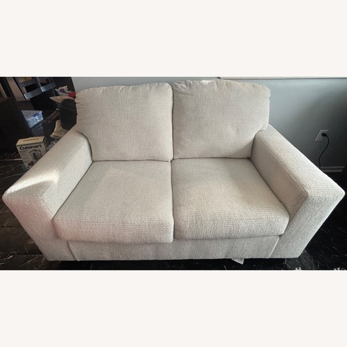 Used Raymour & Flanigan Natural Fabric 2 Seater Sofa for sale on AptDeco