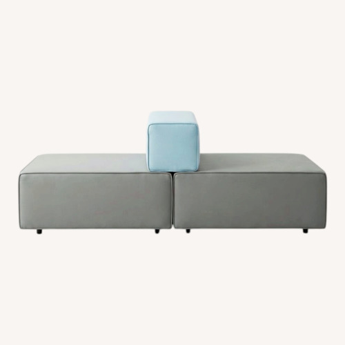 Used Modern Modular Bench Seating with Bolster Backrest for sale on AptDeco