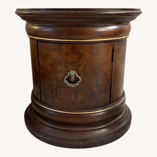 Used Wood Side Table with Cabinet for sale on AptDeco