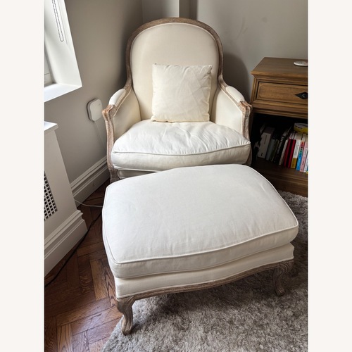 Used Restoration Hardware Lyon Chair and Ottoman for sale on AptDeco