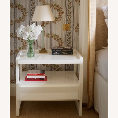 Used The Lacquer Company White Lacquer Nightstands  for sale on AptDeco
