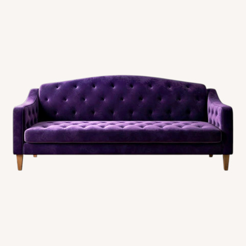 Used Blue Velvet 3+ Seater Sofa for sale on AptDeco