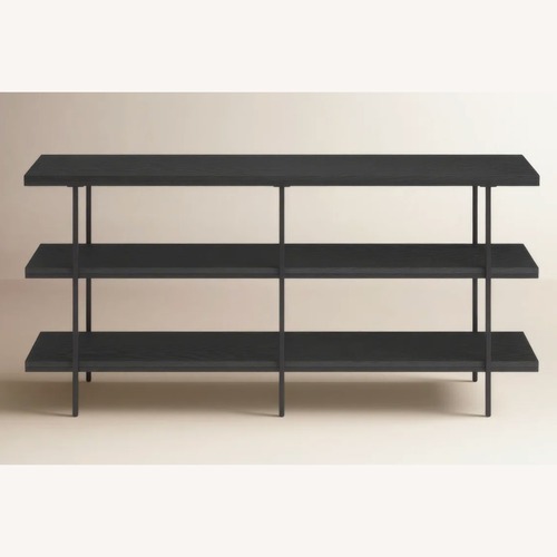 Used AllModern Black Wood 3 Shelf Bookcase for sale on AptDeco