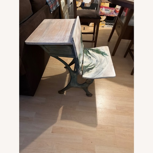 Used Vintage/Antique Natural Chair and a Half for sale on AptDeco