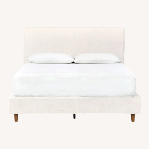 Used Living Spaces Light Brown Queen Bed for sale on AptDeco