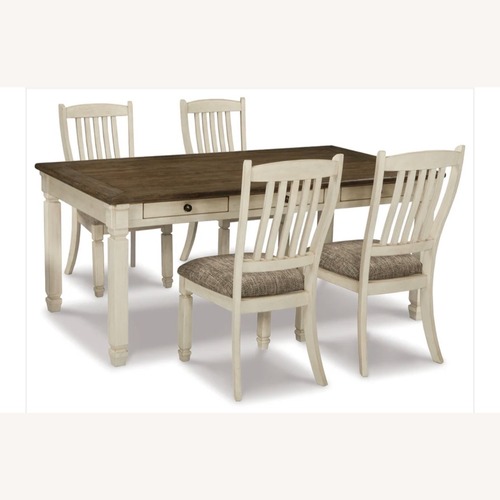 Used Ashley Light Brown Wood Dining Set for sale on AptDeco