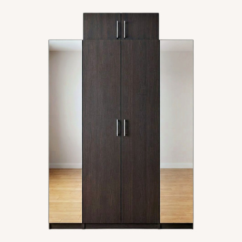 Used Dark Brown Wood Armoire/wardrobe for sale on AptDeco