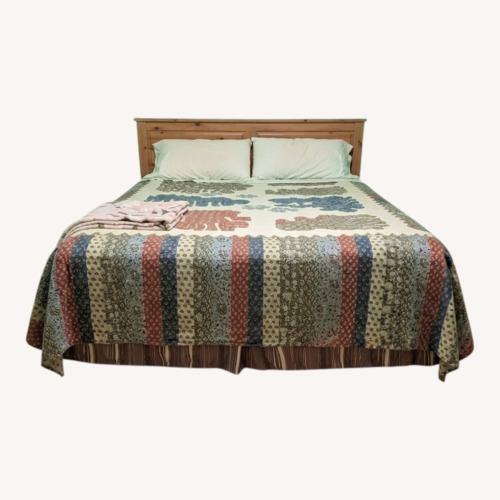 Used Raymour & Flanigan Black Metal Full Bed for sale on AptDeco