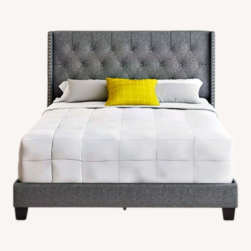 Used Macy's Light Gray Headboard King for sale on AptDeco