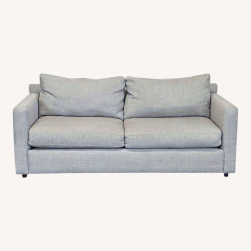 Used Crate & Barrel Modern Gray Loveseat - Comfortable for sale on AptDeco