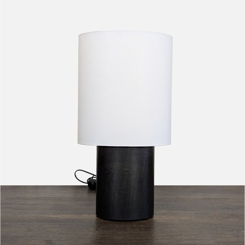 Used Room & Board Haddie Modern Black Oak Table Lamp for sale on AptDeco
