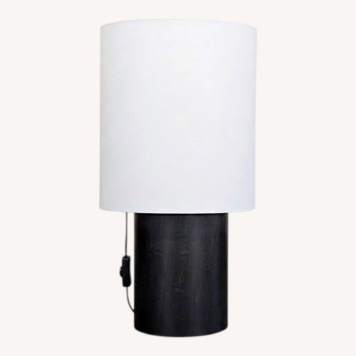 Used Room & Board Haddie Modern Black Oak Table Lamp for sale on AptDeco