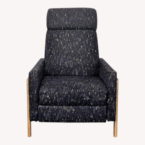 Used West Elm Modern Black Fabric Recliner Lounge Chair for sale on AptDeco