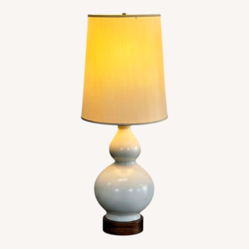 Used Room & Board Modern Table Lamp with Cream Shade for sale on AptDeco