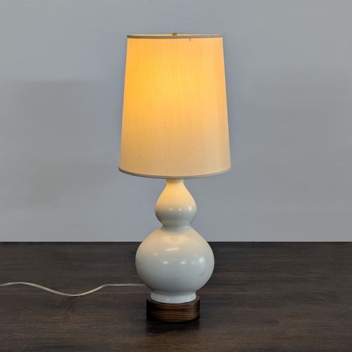 Used Room & Board Modern Table Lamp with Cream Shade for sale on AptDeco