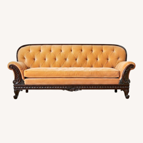 Used Vintage/Antique Light Brown 3+ Seater So for sale on AptDeco