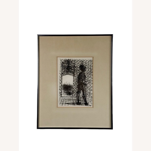 Used Jean Carzou Lithograph with Modernist Figure for sale on AptDeco