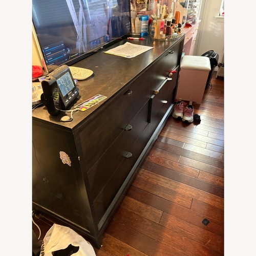 Used Dark Brown Wood Dresser for sale on AptDeco