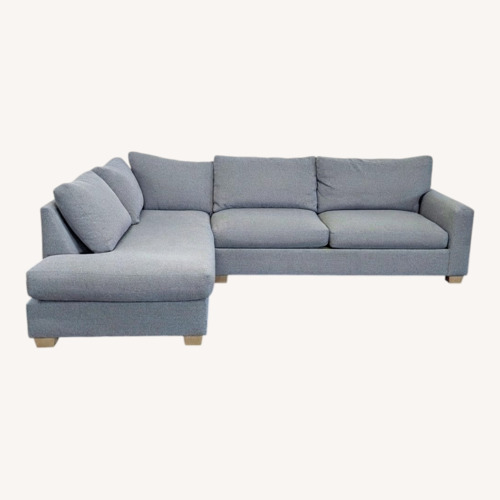 Used Pottery Barn PB Comfort Modern Gray Fabric Sectional for sale on AptDeco
