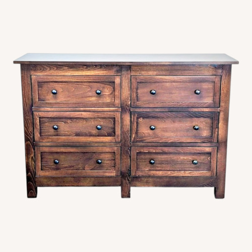 Used Room & Board 6-Drawer Wooden Dresser in Dark Brown for sale on AptDeco