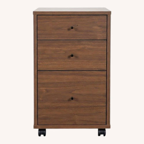 Used Room & Board Sequel 3-Drawer Wood Mobile Cabinet for sale on AptDeco