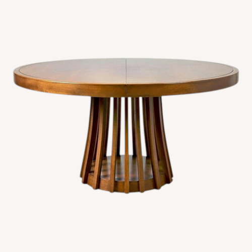 Used Angelo Mangiarotti Natural Wood Dining Table for sale on AptDeco