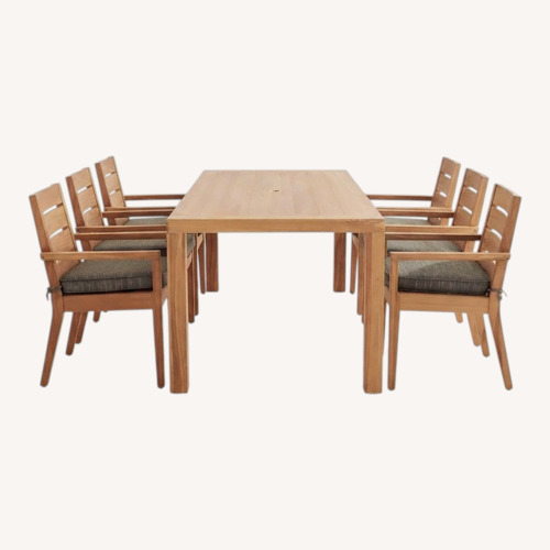 Used Fortunoff Natural Wood Patio Furniture for sale on AptDeco