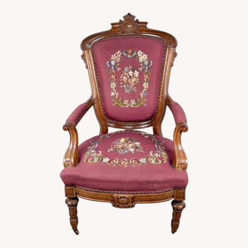 Used Vintage Carved Renaissance Revival Armchair for sale on AptDeco