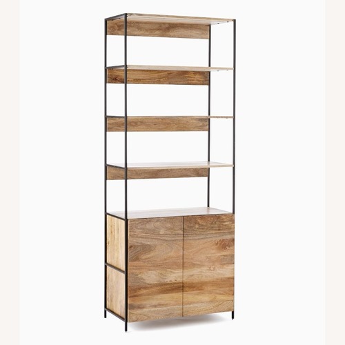Used West Elm Industrial Solid Wood Modular Storage for sale on AptDeco