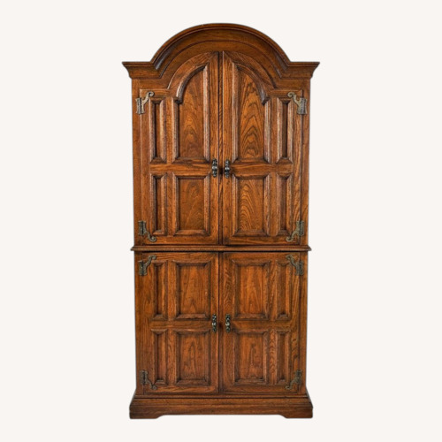 Used Vintage Wooden Armoire Cabinet for sale on AptDeco