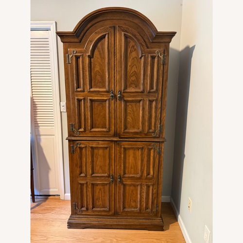 Used Vintage Wooden Armoire Cabinet for sale on AptDeco