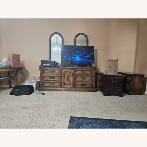 Used Dark Brown Wood Dresser for sale on AptDeco