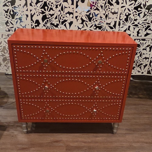 Used Orange Wood Chest for sale on AptDeco