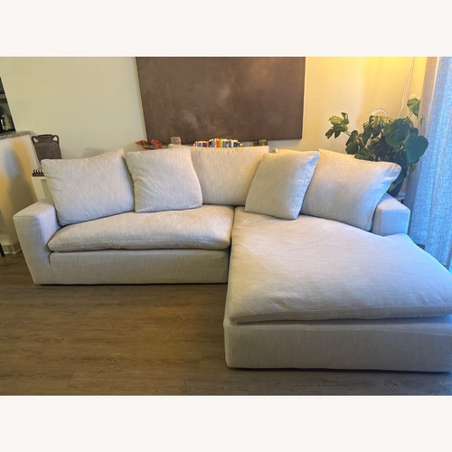 Used Restoration Hardware Cloud Natural 2 Piece Sectional for sale on AptDeco