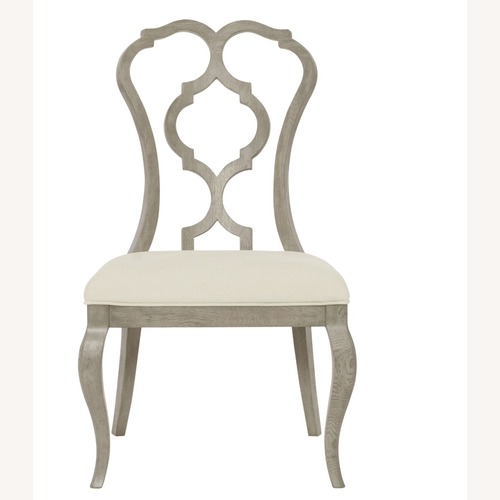 Used Cashmere Gray Wood Dining Chair Pair for sale on AptDeco
