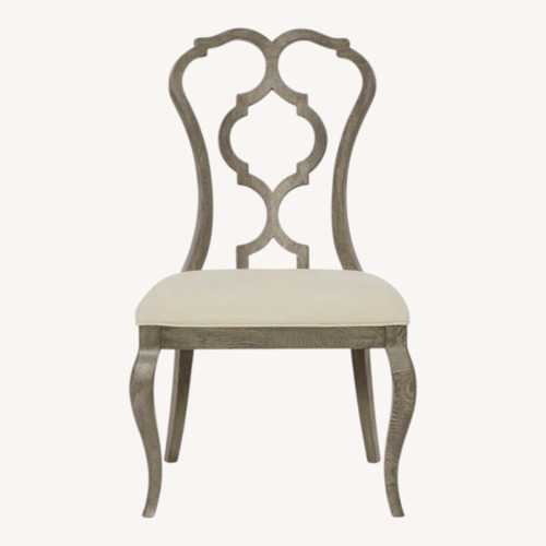 Used Cashmere Gray Wood Dining Chair Pair for sale on AptDeco