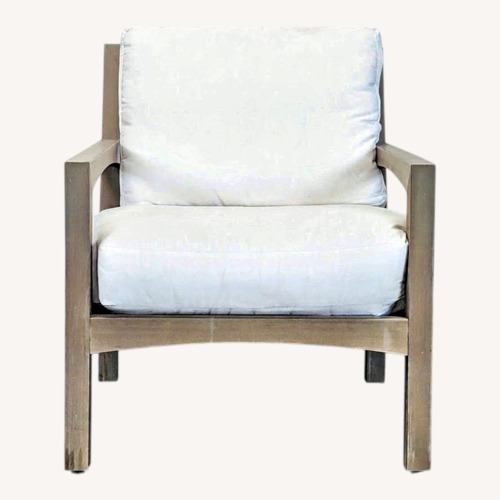 Used West Elm Modernoutdoor Wooden Armchair for sale on AptDeco