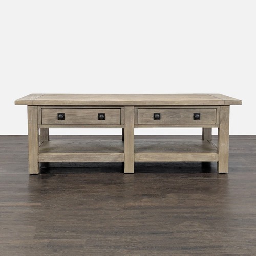 Used Pottery Barn Benchwright Rectangular Coffee Table for sale on AptDeco