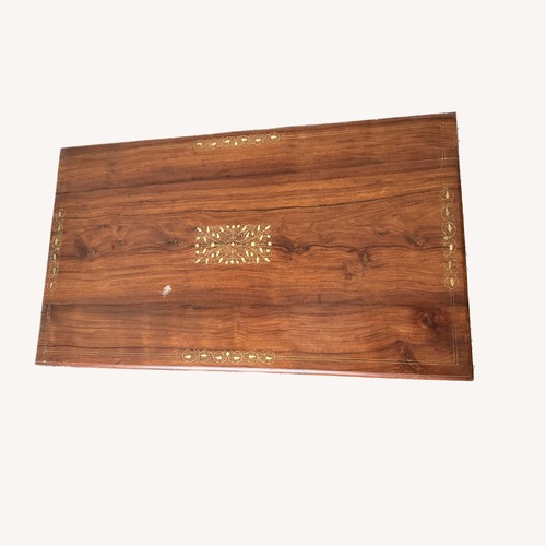 Used Dark Brown Wood Coffee Table for sale on AptDeco