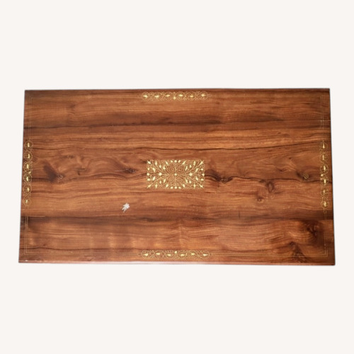 Used Dark Brown Wood Coffee Table for sale on AptDeco