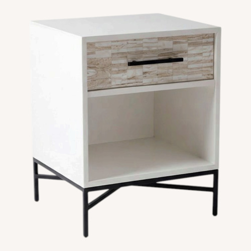 Used West Elm Wood Tiled Nightstand for sale on AptDeco