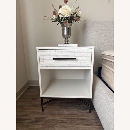 Used West Elm Wood Tiled Nightstand for sale on AptDeco